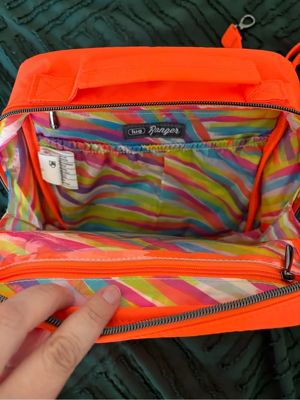Lug coral Ranger with wildflower Splits and circle pouch set
